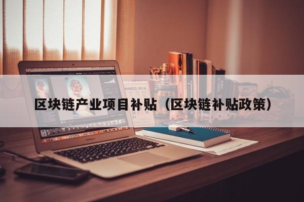 区块链产业项目补贴(区块链补贴政策)